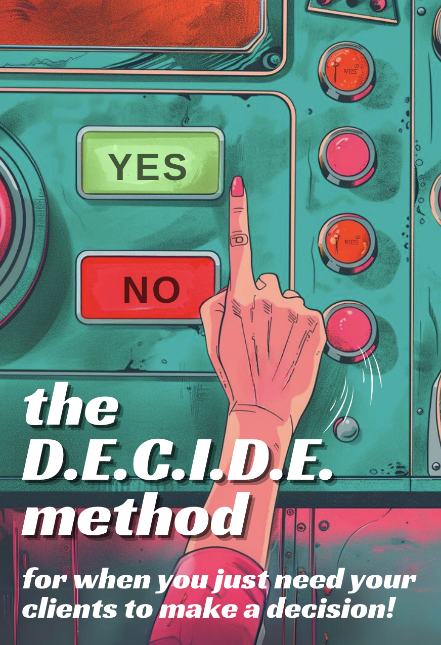 The DECIDE Method, how to help your clients make decisions